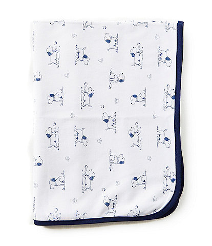 Little Me Puppy Toile Printed Blanket