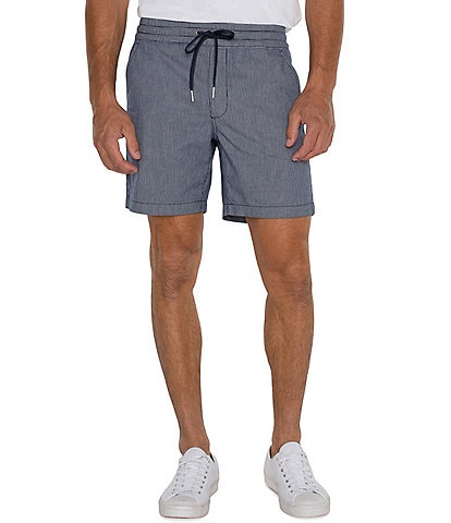 Liverpool Los Angeles 7#double; Inseam Twill Drawstring Shorts