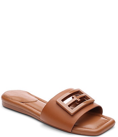 Liverpool Los Angeles Dunbar Leather Ornament Slide Sandals