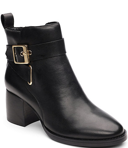 Liverpool Los Angeles Encino Leather Buckle Booties