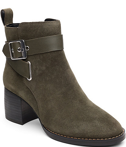 Liverpool Los Angeles Encino Suede Buckle Booties