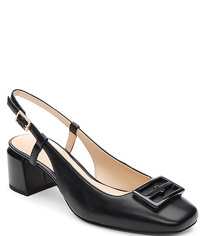 Liverpool Los Angeles Getty Leather Slingback Pumps