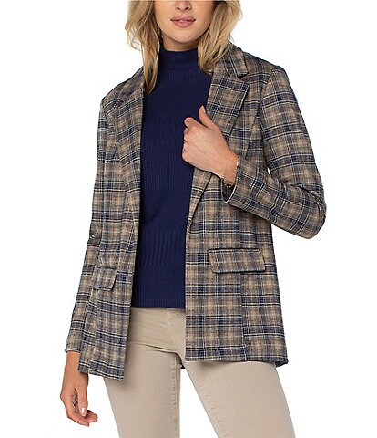 plaid jackets & coats