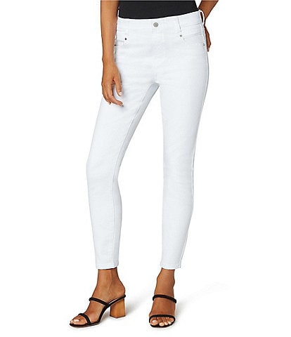 Liverpool Los Angeles Petite Size Gia Glider Mid Rise Pull-On Slim Ankle Jeans
