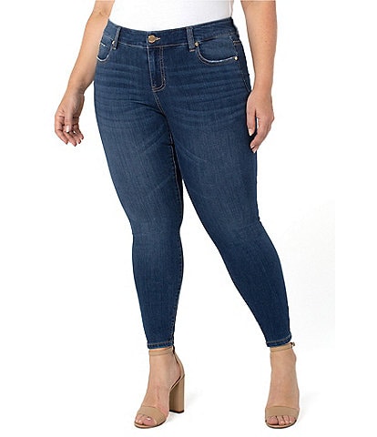 Liverpool Los Angeles Plus Size Abby Stretch Dual DX Denim Ankle Skinny Jeans
