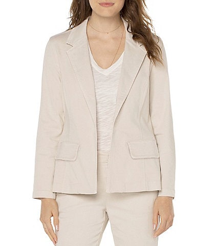 Liverpool Los Angeles Stretch Sateen Notch Lapel Fitted Blazer