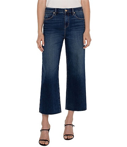Liverpool Los Angeles Stride High Rise Wide Leg Cropped Jeans