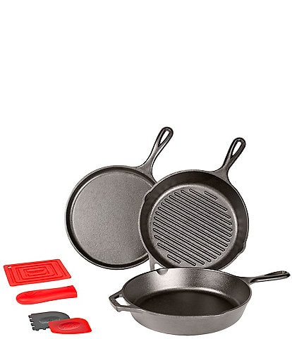Lodge Essential Seasoned Cast Iron Pan Set