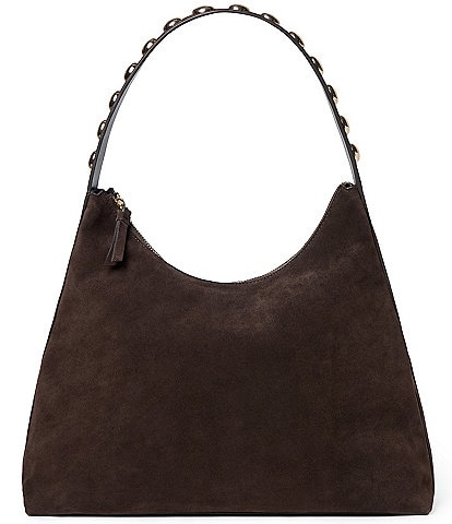 Loeffler Randall Stassie Suede Studded Handle Shoulder Bag