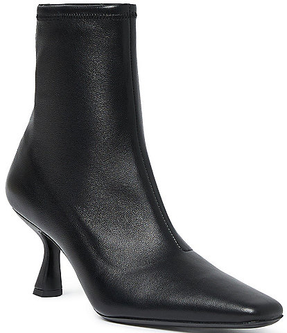 Loeffler Randall Thandy Leather Square Toe Booties