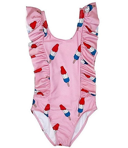 Lola + The Boys Little/Big Girls Pinkie Bomb Pop 1-Piece Swimsuit