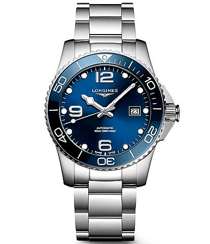 Longines Men's Hydroconquest Automatic Stainless Steel Bracelet 41mm Watch