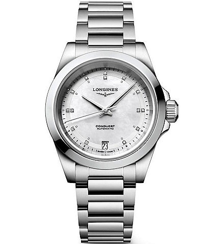 Longines Women's Conquest Collection Automatic Stainless Steel Bracelet Watch