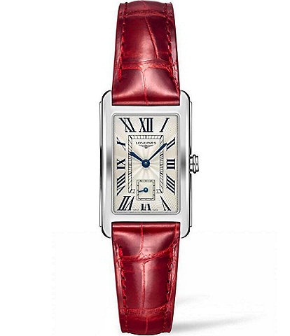 Longines Women's Dolcevita Quartz Analog Leather Strap Watch