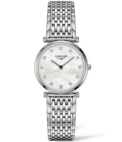 Longines Women's La Grande Classique Quartz Analog Stainless Steel Bracelet Watch
