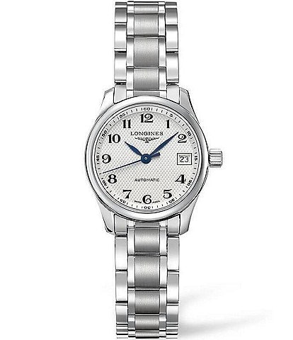 Longines Women's Master Collection Automatic Silver Stainless Steel Bracelet Watch