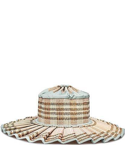 Lorna Murray Lake Como Capri Maxi Pleated Straw Sun Hat
