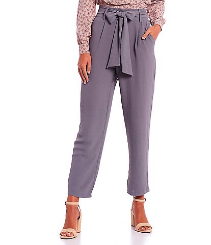 Love & Piece Pleated Front Skinny Leg Mid Rise Pull-On Pants