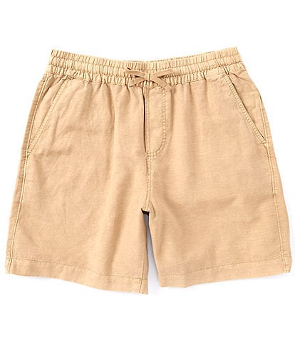 Lucky Brand 7#double; Inseam Linen Pull On Shorts