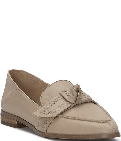 Lucky Brand Abelle Leather Knotted Bow Loafers