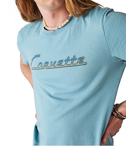 Lucky Brand Corvette Logo Short Sleeve Graphic T-Shirt