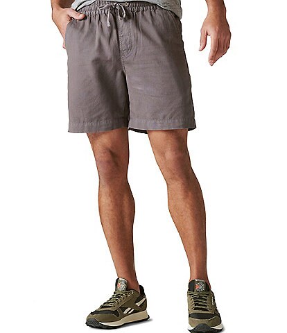 Lucky Brand 9 Inseam Twill Flat Front Shorts