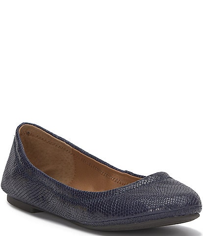 Lucky Brand Emmie Snake Print Leather Ballet Flats