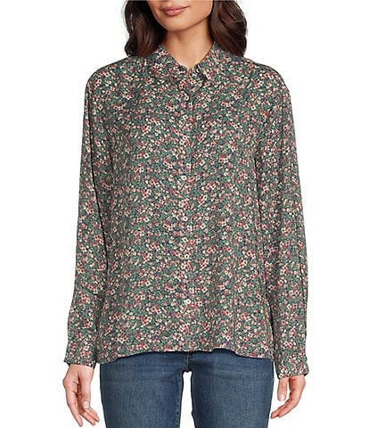 Dillards lucky brand womens tops online