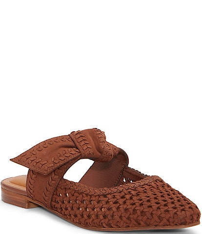 Lucky Brand Grenaldie Woven Leather Mules