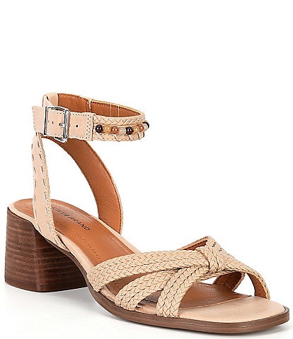 Lucky Brand Jathan Braided Leather Bead Detail Sandals