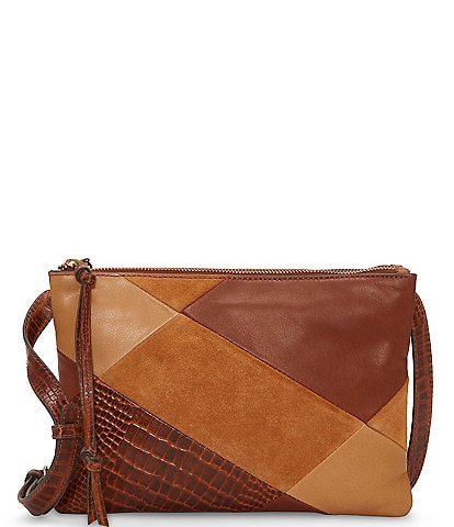 Lucky Brand, Bags, Lucky Brand Rust And Dark Brown Leather With Brass  Hardware Crossbody Bag
