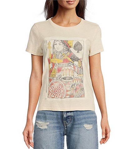 Lucky Brand Women's ACDC Beaded Boyfriend Tee, Castle Rock, X-Small :  : Clothing, Shoes & Accessories