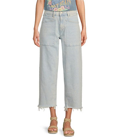 Lucky Brand Legend Stretch Denim High Rise Wide Leg Jeans