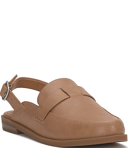 Lucky Brand Louisaa Leather Slingback Loafers