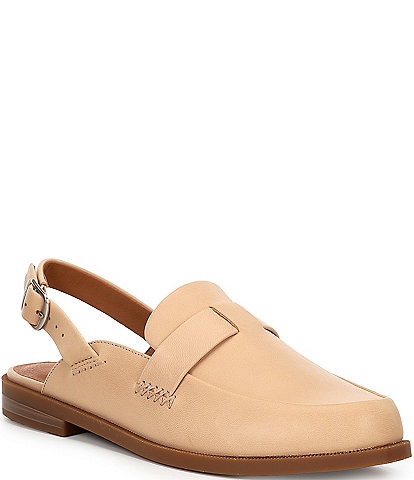 Lucky Brand Louisaa Leather Slingback Loafers