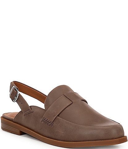 Lucky Brand Louisaa Leather Slingback Loafer Mules