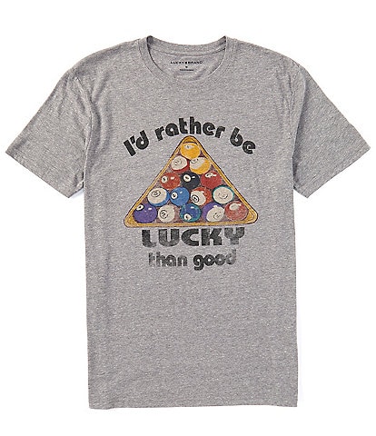 Lucky Brand Lucky Billards Short Sleeve Graphic T-Shirt