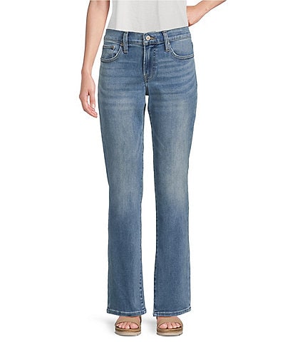 Lucky Brand Mid Rise Sweet Straight Leg Ankle Length Stretch Denim Jeans