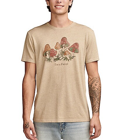Lucky Brand Relaxed Fit Fungi Short Sleeve Graphic T-Shirt