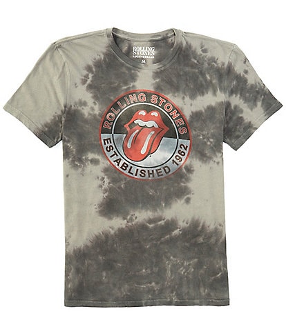 Lucky Brand Rolling Stone Tie-Dye Short Sleeve Graphic T-Shirt