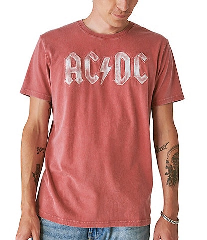 Lucky Brand Women's ACDC Beaded Boyfriend Tee, Castle Rock, X-Small :  : Clothing, Shoes & Accessories