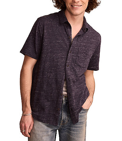 Lucky Brand Short Sleeve Linen Shirt