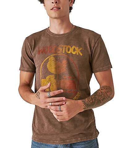 Lucky Brand Short Sleeve Woodstock Graphic T-Shirt