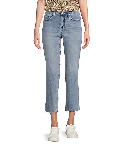 Lucky Brand Sweet Crop Stretch Denim Mid-Rise Straight Leg Jeans