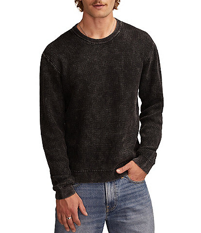 Lucky Brand Waffle Knit Long Sleeve Sweater