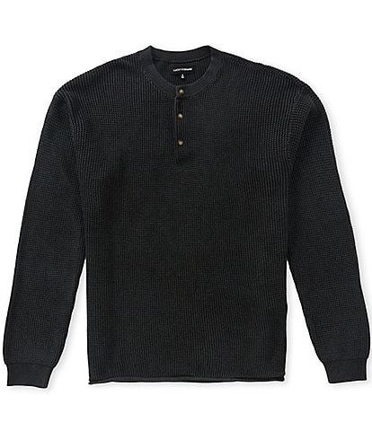 Lucky Brand Washed Ottoman Henley Sweater