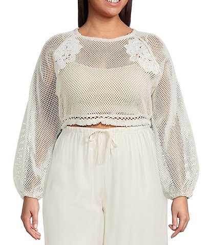 Lucy Paris Plus Dual Reversible Crochet Top