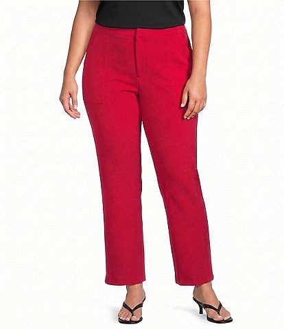 Lucy Paris Plus Size Diane Straight Leg Pull-On Pants