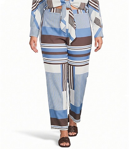 Lucy Paris Plus Size Rue Striped Coordinating Pants