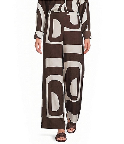 Lucy Paris Rue Printed Flare Leg Coordinating Pants